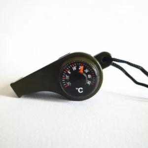 나침반 온도계 표시 호루라기 1p 캠핑 등산 레저 산악