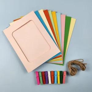 종이 액자 페이퍼 프레임 10p세트 칼라혼합 6x4