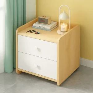 내추럴 2단 서랍 협탁 수납장 침대 사이드테이블 거실장 다용도 정리대 책꽂이 보조 서랍장