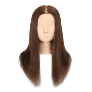 [이벤트]비너스가발 100%인모 45.72cm 브라운 연습용통가발