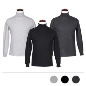 MTS-631 폴라 기모 맨투맨/남성/두툼한/상의/무지티/폴라티/목티/터틀넥/간절기/면스판/가벼운/환절기