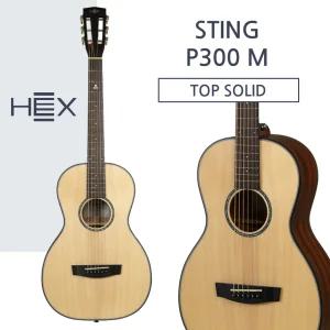 헥스 P300 탑솔리드 여성용 어린이용 팔러바디 어쿠스틱 통기타
