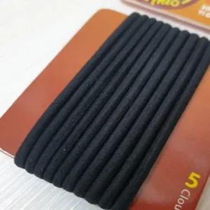 고탄성 10개 머리끈세트 블랙 머리끈 사은품용