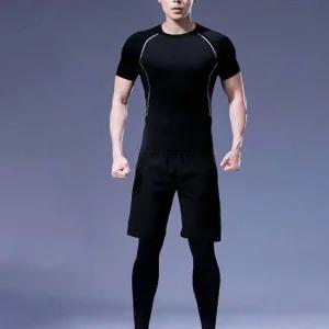 남성 트레이닝 헬스 운동 런닝 반바지 반팔 세트