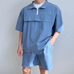 아노락세트 남성 여름 반팔 반바지 캐주얼 운동복