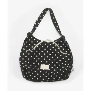 IULAI 도트 호보 백 블랙