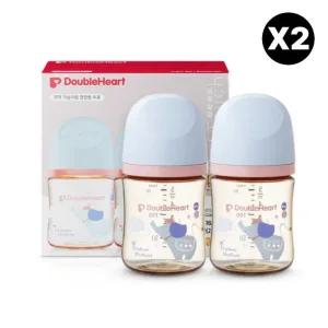 더블하트 신생아 젖병 캐릭터 트윈팩 세트 2개 코끼리