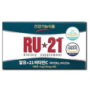 알유21(750mgx6정) 1개 비타민C 숙취해소 음주전후