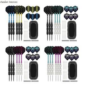 1 세트 스틸 다트 바늘 세트 금속 팁 다트 보드 게임 400c를 던지기위한 다트 세트