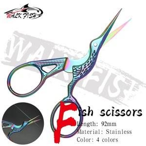 WALK FISH 휴대용 낚시 가위 크레인 입 가위 스테인리스 낚시 액세서리  컷 PE 꼰 라인 낚시 도구