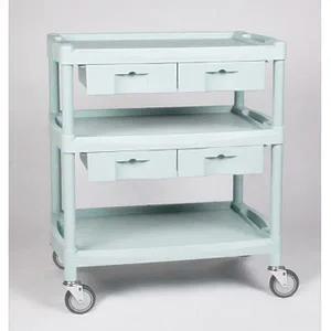 대형 서랍카트(Y601C) 플라스틱 왜건 운반차 드레싱카 병원트롤리 보조테이블 캐리어