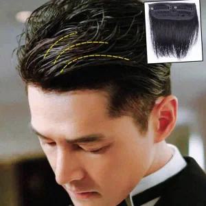 남성 부분 가발 붙임머리 똑딱이 정수리 남자 부분 가발 탈모 머리숱