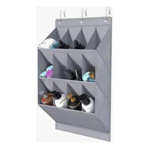 12칸 벽걸이 소품 신발 수납 포켓 칸막이 틈새 문걸이 정리대