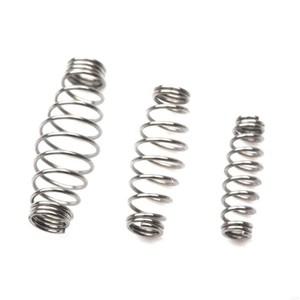 pxpf 100pcs 비틀림으로 된 낚시 고리 강철 봄 낚시 고리 스틸 스위이 스프링