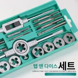 탭핑 세트 파이프 나사탭 절삭 스크류 미터법 핸들 나사 베어링 탭다이스 나사산가공 나사선