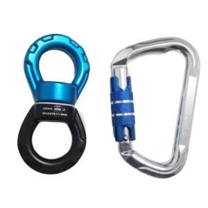 플라잉 요가 회전 스위벨 플라잉요가 스윙스위블 삼각 고하중 원 커넥터 와이어 암벽등반