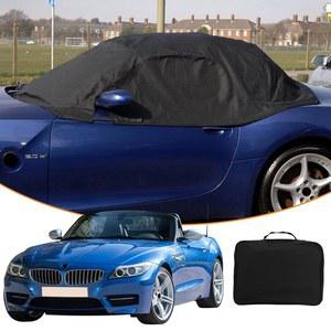 BMW Z4 2003-2008 블랙 와 호환되는 커스텀 소프트 탑 루프 프로텍터 하프 커버