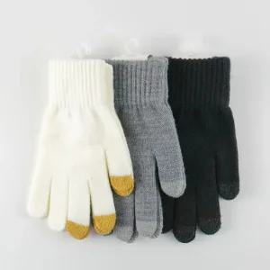 지피 남여공용 스마트폰 울 기모 터치 방한 겨울 장갑 2개입