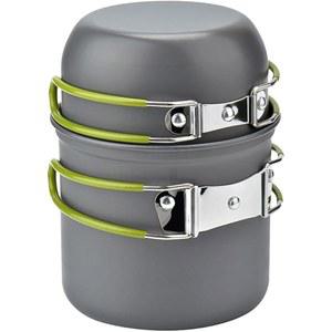 캠핑 조리기구 메시 키트 배낭 여행용 냄비 장비 요리 및 프라이팬 세트 캠프 주방 액세서리 그린 4.88 x 6.57 인치