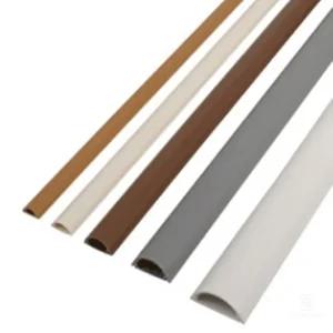 고강도 화이트 몰드1m 전선커버 보호쫄대 케이블보호관 백색 가리개 흰색 벽 타원형 배선 전원선 몰딩 멀티