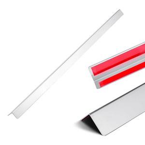 VEVOR 스테인리스 스틸 벽 모서리 보호대, 1.5 x 48 인치, 10 팩 금속 가정, 사무실, 상업용 보호를 위한 304 트림 90도 각도, 3m 테이프 포함