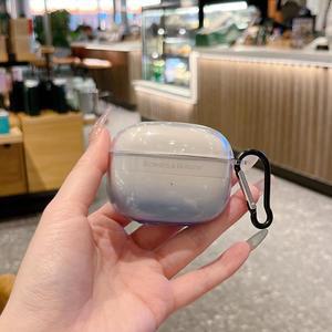 Bowers & Wilkins B&W Pi8 진정한 무선 이어폰 보호 커버 액세서리 카라비너가 포함 이어버드용 투명 TPU