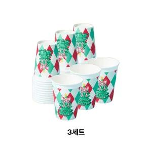 [무중력의자]크리스마스종이컵36개입 일회용 접시 머그컵 종이컵