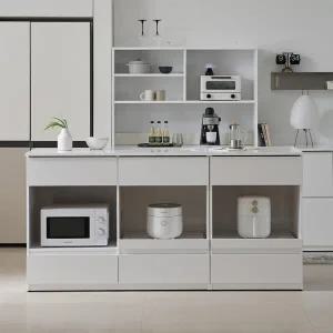 나무뜰 코디 E0 키높은 광파오븐 아일랜드 홈바 식탁 렌지대 수납장 1800X600 YDF310C