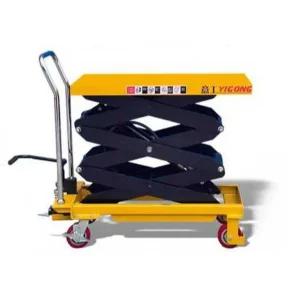 테이블 리프트 이동식 유압 대차 수동 운반대 트럭