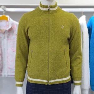 루이까스텔 FW 남성 배색 라인 풀집업 울 방풍 가디건 7MESW001Y