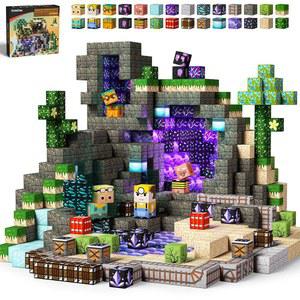 고비덱스 100PCS 마그네틱 빌딩 블록 소년 소녀 생일을 위한 자석 건설 장난감 STEM 감각 선물로 게임 기반 빌드 매그원더 월드 출시