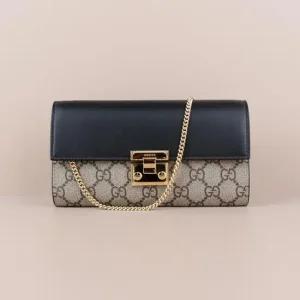 패드락 수프림 체인 여성 장지갑 블랙 779774 KLQIG 8575