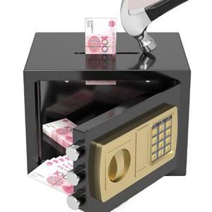 저금통식 금고 가정용 소형 소형금고 가정용소형금고 지문인식 비상금 골드 보관 17CM