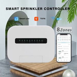 6/8 스테이션 Tuya WiFi 실내 스마트 스프링클러 컨트롤러 관개 시스템 전화로 원격 제어 Smartlife EU 플