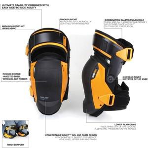 TOUGHBUILT TB-KP-G3 허벅지 지지대 안정화 무릎 패드, 편안한 조절식 수공구 액세서리, 보호