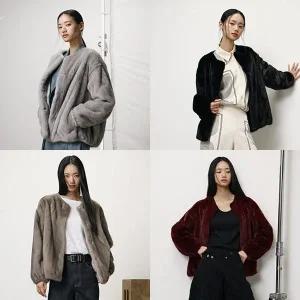 [신세계라이브쇼핑]유로컬렉션 휘메일 풀스킨 밍크 라운드넥 자켓(25년 신상)