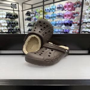 [크록스] 크록스 바야 라인드 클로그 205969-206 에스프레소 브라운