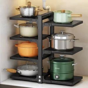 높이조절 냄비 후라이팬 정리대 거치대 7단