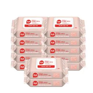 비앤비 자몽식초를 담은 유아용품 세정티슈 60매 12팩