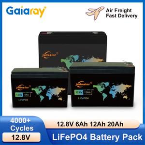Gaiaray 12V 6Ah 12Ah LiFePO4 배터리 팩 RV 모터 보트 용 충전식 리튬 철 인산염