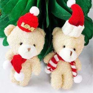 성탄설 선물 인형키링 가방고리 곰인형 자동차키링