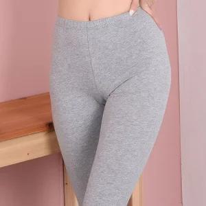 피엔알 면스판 여자 여성 무릎 7부 레깅스 코디 내의 겨울 팬츠 내복 쫀쫀