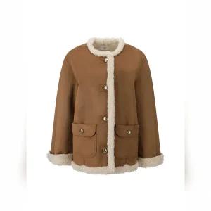 [롯데백화점]씨씨콜렉트 시어링 스웨이드 무스탕 자켓_C254PSJ161