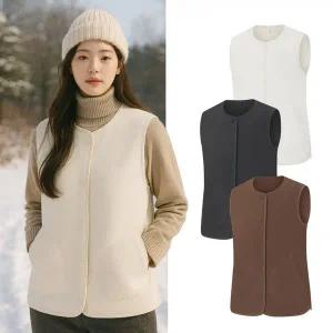 콜핑 여성 겨울 부드러운 플리스 등산 조끼 KSC763WV2W