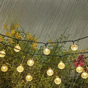 방수 캠핑 줄조명 태양광 크리스탈 볼 감성 차박 텐트 전구