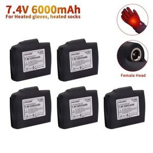 가열 장갑 양말 재킷 조끼 바이크 오토바이 USB 충전기 7.4V 6000mAh 충전식 리튬 폴리머 배터리