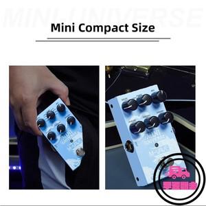 M-VAVE 미니 유니버스 기타 이펙트 페달 디지털 리버브 모델링 잔향 및 9모드 선택