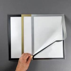 벽 부착 알림판 탈부착 벽걸이 문서 a4 자석 게시판 공지판 프레임 포스터 꽂이판 부착형 사진 액자 홀더