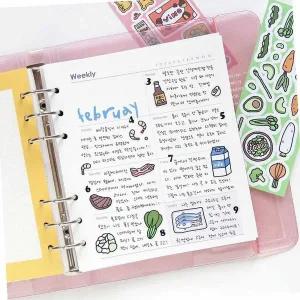 다이어리속지 A6 WIDE 6공 - 플래너 리필 속지 CU 일반