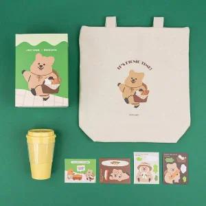 Q 젤리크루 리유저블 텀블러 스티커 에코백 영이의숲